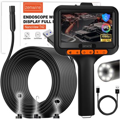 OEM Taller De Inspección De Tuberías Con Cámara Endoscópica Con Pantalla Ips Usb-c 5m Zenwire T42 OEM Taller De Inspección De Tuberías Con Cámara Endoscópica Con Pantalla Ips Usb-c 5m Zenwire T42