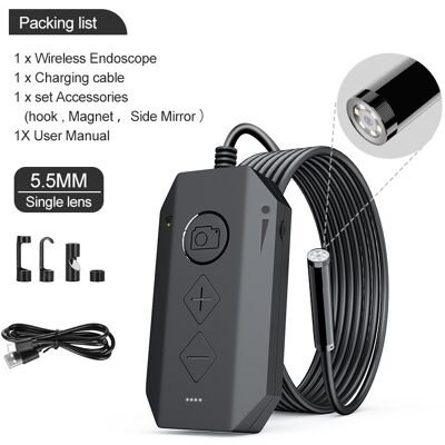 OEM Endoscopio Wifi, Cámara De Inspección Endoscópica Con Lente, 6 Luces Led, Cable Flexible Semirrígido, Para Iphone, Samsung, Ios, Android Smartphone/tablet (5m) OEM Endoscopio Wifi, Cámara De Inspección Endoscópica Con Lente, 6 Luces Led, Cable Flexible Semirrígido, Para Iphone, Samsung, Ios, Android Smartphone/tablet (5m)