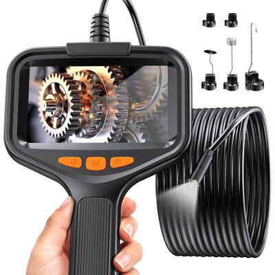 OEM Cámara Endoscópica De 4,3", Cámara De Inspección De Tuberías Hd 1080 Con 8 Led Ajustables, Cámara Endoscópica Industrial Impermeable Ip67, Cámara Endoscópica De 5 M (16,5 Pies), 2600 Mah OEM Cámara Endoscópica De 4,3", Cámara De Inspección De Tuberías Hd 1080 Con 8 Led Ajustables, Cámara Endoscópica Industrial Impermeable Ip67, Cámara Endoscópica De 5 M (16,5 Pies), 2600 Mah