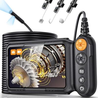 OEM Cámara Endoscópica Con Doble Lente Y Pantalla Ips Hd 1080p De 5 Pulgadas, 8+1 Led Y Cable Semirrígido De 5 M Para Inspección De Tuberías Ip67 OEM Cámara Endoscópica Con Doble Lente Y Pantalla Ips Hd 1080p De 5 Pulgadas, 8+1 Led Y Cable Semirrígido De 5 M Para Inspección De Tuberías Ip67