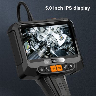 OEM Endoscopio, Cámara Endoscópica Industrial Bidireccional Con Pantalla Ips De 5", Endoscopio Para Tuberías Impermeable Ip67, Cámaras De Inspección De 8 Mm Con Led, 5 M OEM Endoscopio, Cámara Endoscópica Industrial Bidireccional Con Pantalla Ips De 5", Endoscopio Para Tuberías Impermeable Ip67, Cámaras De Inspección De 8 Mm Con Led, 5 M