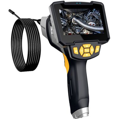 DPZO Cámara Endoscópica 1080p, Endoscopio Industrial Hd De Doble Lente Para Inspección, Endoscopio Para Tuberías Impermeable Ip67 Con Pantalla Ips De 4,3 Pulgadas, 6 Luces Led Y Cable Semirrígido De 5 M. DPZO Cámara Endoscópica 1080p, Endoscopio Industrial Hd De Doble Lente Para Inspección, Endoscopio Para Tuberías Impermeable Ip67 Con Pantalla Ips De 4,3 Pulgadas, 6 Luces Led Y Cable Semirrígido De 5 M.