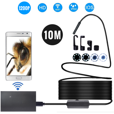 OEM Cámara Endoscópica Inalámbrica De 8 Mm, Resistente Al Agua Ip68, Wifi, Inspección Hd De 2 Mp, 8 Led, Cable Semirrígido, Compatible Con Iphones, Ipads, Dispositivos Android Y Pcs, Color Negro, Alcance OEM Cámara Endoscópica Inalámbrica De 8 Mm, Resistente Al Agua Ip68, Wifi, Inspección Hd De 2 Mp, 8 Led, Cable Semirrígido, Compatible Con Iphones, Ipads, Dispositivos Android Y Pcs, Color Negro, Alcance