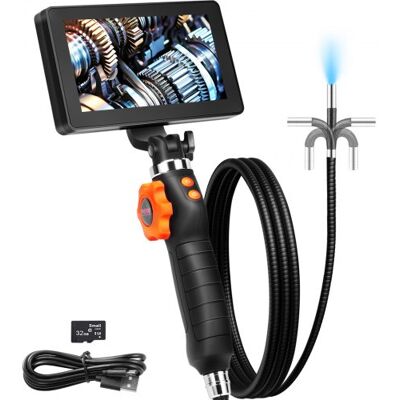 OEM Cámara Endoscópica Articulada Con Luz Cámara De Inspección De Endoscopio Articulada Bidireccional Lente De 6,4mm Pantalla Ips 5" 1080p Hd Zoom 8x 8 Luces Led Para Coche, Fontanería Cable 1,5m OEM Cámara Endoscópica Articulada Con Luz Cámara De Inspección De Endoscopio Articulada Bidireccional Lente De 6,4mm Pantalla Ips 5" 1080p Hd Zoom 8x 8 Luces Led Para Coche, Fontanería Cable 1,5m