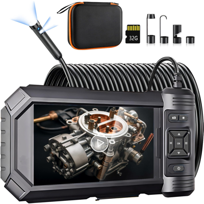 OEM Cámara Endoscópica, Endoscopio Industrial Dpduct Con Lente De 7,9 Mm, Luz Led 8+1, Cámara De Inspección Impermeable Ip67, Pantalla Ips Hd De 5” 1920p, Tarjeta Tf De 32 Gb, Cable Serpentín Semirrígido OEM Cámara Endoscópica, Endoscopio Industrial Dpduct Con Lente De 7,9 Mm, Luz Led 8+1, Cámara De Inspección Impermeable Ip67, Pantalla Ips Hd De 5” 1920p, Tarjeta Tf De 32 Gb, Cable Serpentín Semirrígido