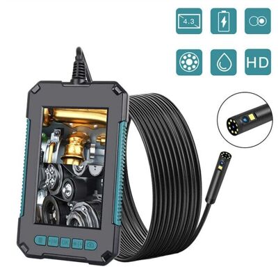 DPZO Endoscopio Industrial, Cámara De Inspección Endoscópica De Doble Cabezal, Endoscopio Digital De Doble Lente Hd 1080p, Pantalla Lcd De 4,3 Pulgadas, Resistente Al Agua Ip67, Con 8 Luces Led (10 M). DPZO Endoscopio Industrial, Cámara De Inspección Endoscópica De Doble Cabezal, Endoscopio Digital De Doble Lente Hd 1080p, Pantalla Lcd De 4,3 Pulgadas, Resistente Al Agua Ip67, Con 8 Luces Led (10 M).