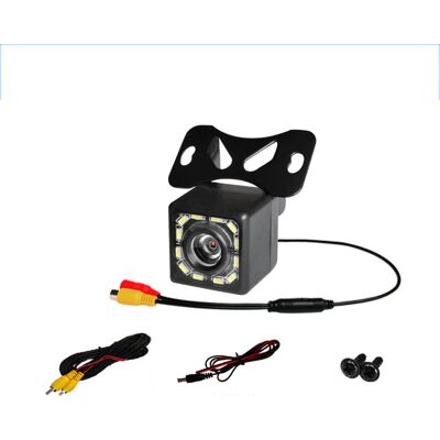 JUSCH Cámara De Visión Trasera Para Coche, Visión Nocturna, Ultra Hd, Ip68, 12 V, 170 Grados, Led, Color Negro JUSCH Cámara De Visión Trasera Para Coche, Visión Nocturna, Ultra Hd, Ip68, 12 V, 170 Grados, Led, Color Negro
