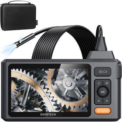 TREETALK Cámara Endoscópica Industrial Ips De Doble Lente De 4,3 Pulgadas, Cámara Endoscópica Iluminada, Cámara De Inspección De Tuberías 1080p, Cámara Impermeable Ip68 (con Cable), Automotriz, Tuberías De Hva TREETALK Cámara Endoscópica Industrial Ips De Doble Lente De 4,3 Pulgadas, Cámara Endoscópica Iluminada, Cámara De Inspección De Tuberías 1080p, Cámara Impermeable Ip68 (con Cable), Automotriz, Tuberías De Hva