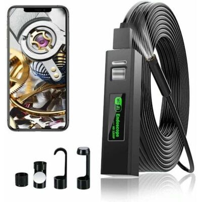 OEM Cámara Endoscópica Wifi, Cámara De Inspección De Tuberías Hd 1200p Con Luz Led Para Iphone/teléfono Móvil Android/windows/mac/tableta/pc — (5m OEM Cámara Endoscópica Wifi, Cámara De Inspección De Tuberías Hd 1200p Con Luz Led Para Iphone/teléfono Móvil Android/windows/mac/tableta/pc — (5m