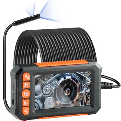 Mophorn Cámara Endoscópica, Boroscopio De Doble Lente Con Cable Semirrígido De 49,2 Pies, Cámara De Inspección 1080p Con Pantalla De 4,3". Con 8 + 1 Luces Led, Zoom 4x Y Resistencia Al Agua Ip67 Mophorn Cámara Endoscópica, Boroscopio De Doble Lente Con Cable Semirrígido De 49,2 Pies, Cámara De Inspección 1080p Con Pantalla De 4,3". Con 8 + 1 Luces Led, Zoom 4x Y Resistencia Al Agua Ip67