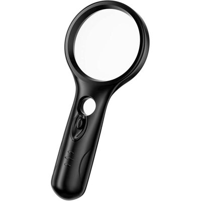 OEM Lupa Iluminada Con Tres Led, Aumentos De 3x Y 45x, Alta Resolución Para Lectura, Observación Y Elaboración De Joyas - Crezuo OEM Lupa Iluminada Con Tres Led, Aumentos De 3x Y 45x, Alta Resolución Para Lectura, Observación Y Elaboración De Joyas - Crezuo