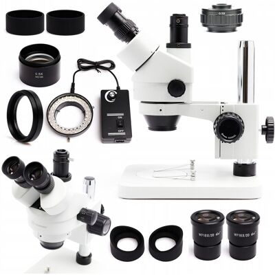 OEM Microscopio Estereoscópico Trinocular 10ht (objetivo De 0,5x + Iluminación Led De 56x + Cristal Protector + Adaptador De 0,5x + Lentes Perfiladas) OEM Microscopio Estereoscópico Trinocular 10ht (objetivo De 0,5x + Iluminación Led De 56x + Cristal Protector + Adaptador De 0,5x + Lentes Perfiladas)