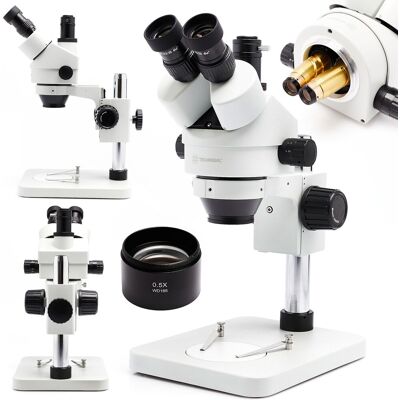 OEM Microscopio Estereoscópico Trinocular Techrebal 10ht Con Lente Objetivo De 3,5x - 45x + 0,5x OEM Microscopio Estereoscópico Trinocular Techrebal 10ht Con Lente Objetivo De 3,5x - 45x + 0,5x