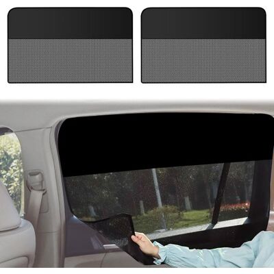 OEM Parasoles Para Coche - Protección Uv - Parasol Magnético Universal Para Luneta Trasera - 48 X 80 Cm - Paquete De 2 OEM Parasoles Para Coche - Protección Uv - Parasol Magnético Universal Para Luneta Trasera - 48 X 80 Cm - Paquete De 2