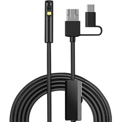 OEM Cámara De Inspección Endoscópica Industrial 3 En 1, Interfaz Tipo-c/android/usb, 9 Led Ajustables, Lente De 8 Mm, Resolución De 1960x1080. OEM Cámara De Inspección Endoscópica Industrial 3 En 1, Interfaz Tipo-c/android/usb, 9 Led Ajustables, Lente De 8 Mm, Resolución De 1960x1080.