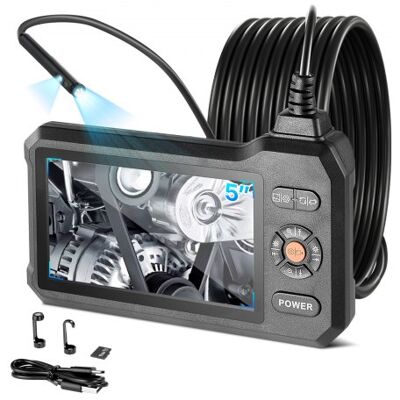 OEM Endoscopio De Doble Cámara, Cámara De Inspección Con Pantalla Ips, Sonda De 5,5 Mm, Batería 3000 Mah, Cable De 5 M, 32 Gb, Luces Led, Zoom 8x Para Motores, Hvac, Tuberías, Automoción, Fontanería OEM Endoscopio De Doble Cámara, Cámara De Inspección Con Pantalla Ips, Sonda De 5,5 Mm, Batería 3000 Mah, Cable De 5 M, 32 Gb, Luces Led, Zoom 8x Para Motores, Hvac, Tuberías, Automoción, Fontanería