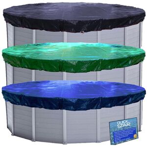 Cubierta de piscina Quick-star 720 cm - Verde/Negro Duradero poliéster doble cara Cubierta de piscina Quick-star 720 cm - Verde/Negro Duradero poliéster doble cara