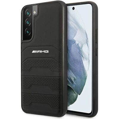Carcasa de Cuero Mercedes AMG para Samsung Galaxy S22 Plus - Funda Carcasa de Cuero Mercedes AMG para Samsung Galaxy S22 Plus - Funda