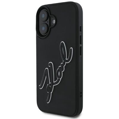 Funda dura Karl Lagerfeld iPhone 16 - Negro - Smartphone Funda dura Karl Lagerfeld iPhone 16 - Negro - Smartphone