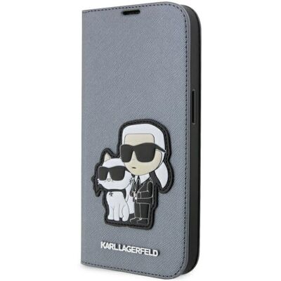 Funda Karl Lagerfeld para iPhone 14 Pro - Saffiano - Plata Funda Karl Lagerfeld para iPhone 14 Pro - Saffiano - Plata