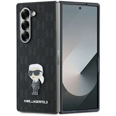 Funda rígida Karl Lagerfeld Galaxy Z Fold6 - Diseño Ikonik Saffiano - Negro Funda rígida Karl Lagerfeld Galaxy Z Fold6 - Diseño Ikonik Saffiano - Negro