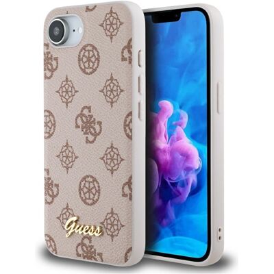 OEM Funda Guess Peony Script Logo Magsafe Para Iphone 16e / 17e, Color Marrón OEM Funda Guess Peony Script Logo Magsafe Para Iphone 16e / 17e, Color Marrón