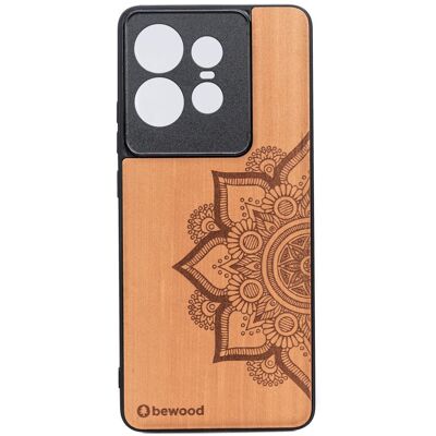 OEM Funda De Madera Bewood Para Motorola Edge 50 Pro Mandala Manzano OEM Funda De Madera Bewood Para Motorola Edge 50 Pro Mandala Manzano