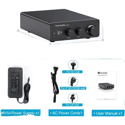 OEM Amplificador De Alta Potencia, Alta Potencia De Salida, Calidad De Sonido Superior, Con Fuente De Alimentación De 48 V. OEM Amplificador De Alta Potencia, Alta Potencia De Salida, Calidad De Sonido Superior, Con Fuente De Alimentación De 48 V.