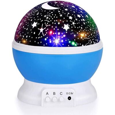 OEM Luz Nocturna Infantil Con Nebulosa Y Rotación De 360° - 4 Luces Led, Proyector De Estrellas De 12 Colores, Con Cable Usb OEM Luz Nocturna Infantil Con Nebulosa Y Rotación De 360° - 4 Luces Led, Proyector De Estrellas De 12 Colores, Con Cable Usb