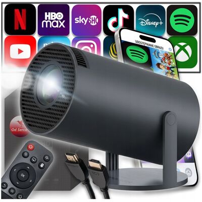 OEM Proyector Android Tv Wifi Altavoz Portátil Negro Bluetooth Mini OEM Proyector Android Tv Wifi Altavoz Portátil Negro Bluetooth Mini