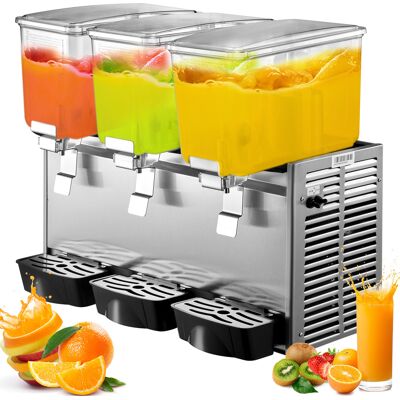 MOPHORN Vevor Máquina De Dispensador De Bebida 36 L, Máquina De Bebidas Frío Con Tanques 12 L 3, Máquina De Dispensador De Jugo 270 W, Máquina De Bebidas Frías De Acero Inoxidable Temperatura 5-12℃ MOPHORN Vevor Máquina De Dispensador De Bebida 36 L, Máquina De Bebidas Frío Con Tanques 12 L 3, Máquina De Dispensador De Jugo 270 W, Máquina De Bebidas Frías De Acero Inoxidable Temperatura 5-12℃