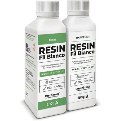 OEM Résine Blanche Bi-composante 1:1 Fil Bianco, Durcissement Rapide (15 Minutes), Finition Parfaite, Idéale Pour Les Créations Et Décorations En Résine (500 G) OEM Résine Blanche Bi-composante 1:1 Fil Bianco, Durcissement Rapide (15 Minutes), Finition Parfaite, Idéale Pour Les Créations Et Décorations En Résine (500 G)