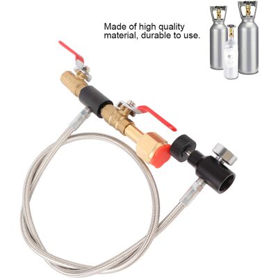 Infinite Cga-320 Co2-nachfüllanschluss Mit 36"-schlauch Und Manometer Für Sodaflaschen Infinite Cga-320 Co2-nachfüllanschluss Mit 36"-schlauch Und Manometer Für Sodaflaschen