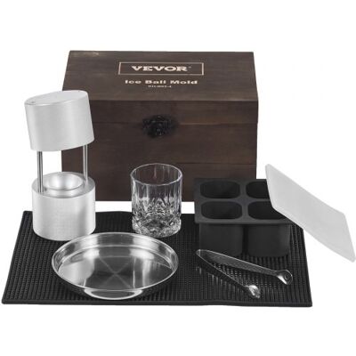 OEM Eiswürfelbereiter Eiswürfelformen Satz 60 Mm, Eiswürfelform Eiskugelform Mit Tropfschale & Eiszange & Glas, Strapazierfähige Eiswürfelformen Eiswürfelbehälter Silber Whisky, Americano OEM Eiswürfelbereiter Eiswürfelformen Satz 60 Mm, Eiswürfelform Eiskugelform Mit Tropfschale & Eiszange & Glas, Strapazierfähige Eiswürfelformen Eiswürfelbehälter Silber Whisky, Americano
