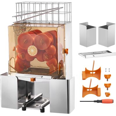 Exprimidor De Cítricos Electrico Comercial Extractor De Zumo 120w Alimentación Automática Con Filtro Extraíble Cubo Recolector De Cáscaras Para Naranja, Pomelo, Restaurante, Cafetería, Fruterí - Mophorn Exprimidor De Cítricos Electrico Comercial Extractor De Zumo 120w Alimentación Automática Con Filtro Extraíble Cubo Recolector De Cáscaras Para Naranja, Pomelo, Restaurante, Cafetería, Fruterí - Mophorn
