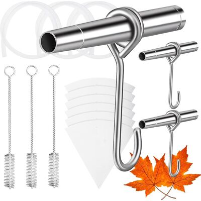 OEM Juego De Enhebradores De Jarabe De Arce, Acero Inoxidable De Grado Alimenticio, Libre De Pfoa, Incluye 3 Grifos Para Jarabe De Arce, 3 Tubos, 3 Cepillos Y 20 Filtros. OEM Juego De Enhebradores De Jarabe De Arce, Acero Inoxidable De Grado Alimenticio, Libre De Pfoa, Incluye 3 Grifos Para Jarabe De Arce, 3 Tubos, 3 Cepillos Y 20 Filtros.