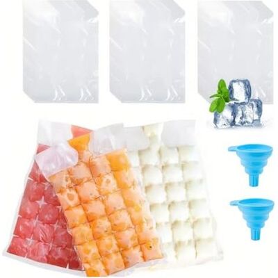 OEM 100 Bolsas De Hielo Desechables Con Auto-sellado, Bolsitas De Hielo, Ice Bag Desechable, Bolsa De Hielo, Con 2 Embudos De Silicona, Plástico, Para Congeladores, Whisky, Cócteles, Bebidas, Café OEM 100 Bolsas De Hielo Desechables Con Auto-sellado, Bolsitas De Hielo, Ice Bag Desechable, Bolsa De Hielo, Con 2 Embudos De Silicona, Plástico, Para Congeladores, Whisky, Cócteles, Bebidas, Café
