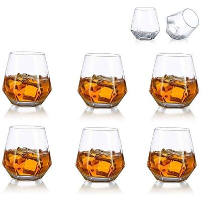 OEM Juego De 6 Vasos De Whisky, Vasos Clásicos De 300 Ml Para Ron, Licores, Coñac Y Vodka. OEM Juego De 6 Vasos De Whisky, Vasos Clásicos De 300 Ml Para Ron, Licores, Coñac Y Vodka.