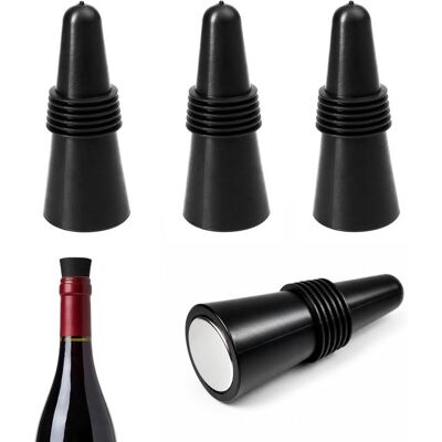 OEM Juego De 4 Tapones De Silicona Reutilizables Para Botellas De Vino, Cerveza Y Champán: Mantienen Las Bebidas Frescas Y Con Todo Su Sabor. OEM Juego De 4 Tapones De Silicona Reutilizables Para Botellas De Vino, Cerveza Y Champán: Mantienen Las Bebidas Frescas Y Con Todo Su Sabor.