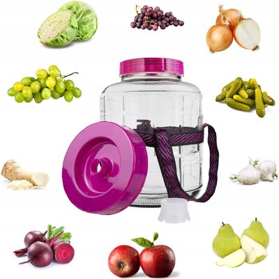 OEM Tarro De Cristal Multifuncional De 12 Litros Para Vino, Licores, Pepinos Y Repollo. OEM Tarro De Cristal Multifuncional De 12 Litros Para Vino, Licores, Pepinos Y Repollo.