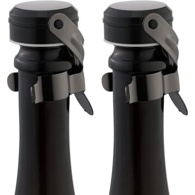 OEM Tapones Para Botellas De Vino, Tapones Para Botellas De Vino Espumoso, Reutilizables, Silicona De Grado Alimenticio, Negro, 2 Unidades OEM Tapones Para Botellas De Vino, Tapones Para Botellas De Vino Espumoso, Reutilizables, Silicona De Grado Alimenticio, Negro, 2 Unidades
