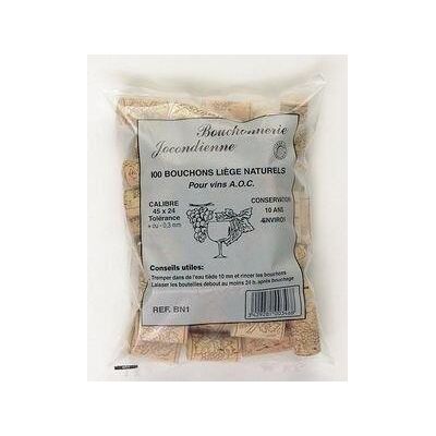 BOUCHONNERIE JOCONDIENNE Bouchonnerie Jocondi Corchos De Vino De Corcho Natural 50 Uds BOUCHONNERIE JOCONDIENNE Bouchonnerie Jocondi Corchos De Vino De Corcho Natural 50 Uds