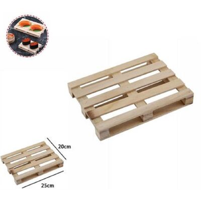 TRADE SHOP TRAESIO Trade Shop - Mini Pallet Di Legno Bancale Vassoio Piatto Buffet Finger Food 25 X 20 Cm 74034a - TRADE SHOP TRAESIO Trade Shop - Mini Pallet Di Legno Bancale Vassoio Piatto Buffet Finger Food 25 X 20 Cm 74034a -