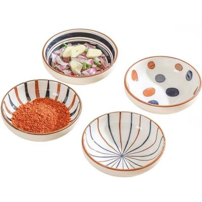 OEM Juego De 4 Pequeños Cuencos De Cerámica De 85 Ml Para Salsas. Cuencos Japoneses Para Salsas. Mini Cuencos Adorables Para Salsa De Soja OEM Juego De 4 Pequeños Cuencos De Cerámica De 85 Ml Para Salsas. Cuencos Japoneses Para Salsas. Mini Cuencos Adorables Para Salsa De Soja