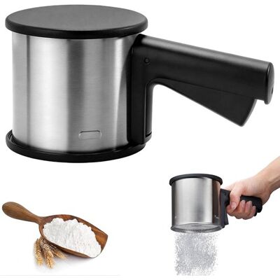OEM Tamiz De Harina De Acero Inoxidable, Apto Para Azúcar, Hielo Y 300 G, Tamiz Manual Para Harina De Albaricoque, Cacao, Matcha Y Especias En Polvo OEM Tamiz De Harina De Acero Inoxidable, Apto Para Azúcar, Hielo Y 300 G, Tamiz Manual Para Harina De Albaricoque, Cacao, Matcha Y Especias En Polvo