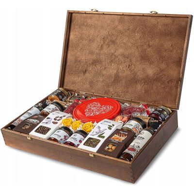 OEM Caja De Regalo Grande Con 22 Productos: Té, Café, Miel Y Conservas. OEM Caja De Regalo Grande Con 22 Productos: Té, Café, Miel Y Conservas.