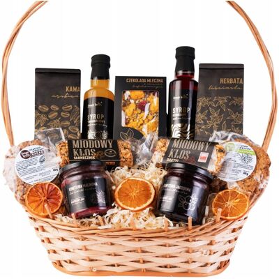 OEM Cesta De Regalo Con Té, Café, Jarabes, Chocolate Y Mermeladas. OEM Cesta De Regalo Con Té, Café, Jarabes, Chocolate Y Mermeladas.