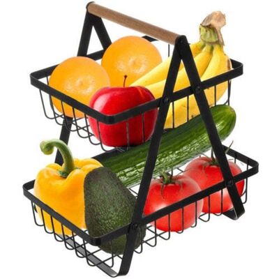 OEM 24265 Cesta De Frutas Y Verduras De Dos Niveles OEM 24265 Cesta De Frutas Y Verduras De Dos Niveles