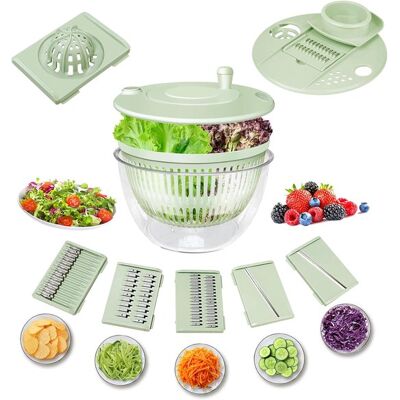 OEM Centrifugadora Grande Para Ensaladas: Recipiente Para Lavar Frutas Y Verduras,centrifugadora Para Pasta Y Patatas Fritas (verde) OEM Centrifugadora Grande Para Ensaladas: Recipiente Para Lavar Frutas Y Verduras,centrifugadora Para Pasta Y Patatas Fritas (verde)