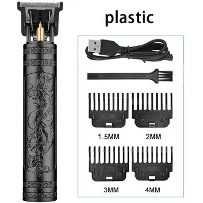 TRADE SHOP TRAESIO Trade Shop - Tagliacapelli Rasoio Elettrico Ricaricabile Regolabile Taglia Barba Capelli Prof - Negro TRADE SHOP TRAESIO Trade Shop - Tagliacapelli Rasoio Elettrico Ricaricabile Regolabile Taglia Barba Capelli Prof - Negro